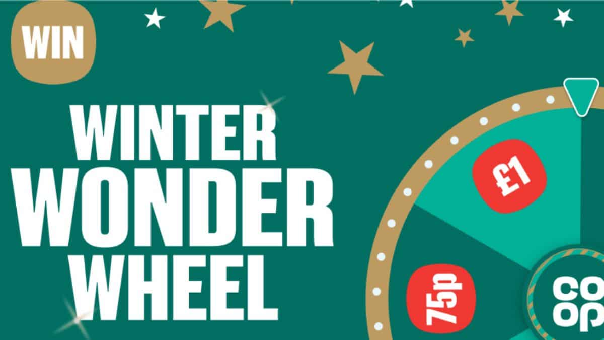 Get a free Co-op voucher worth up to £2 by spinning the wheel