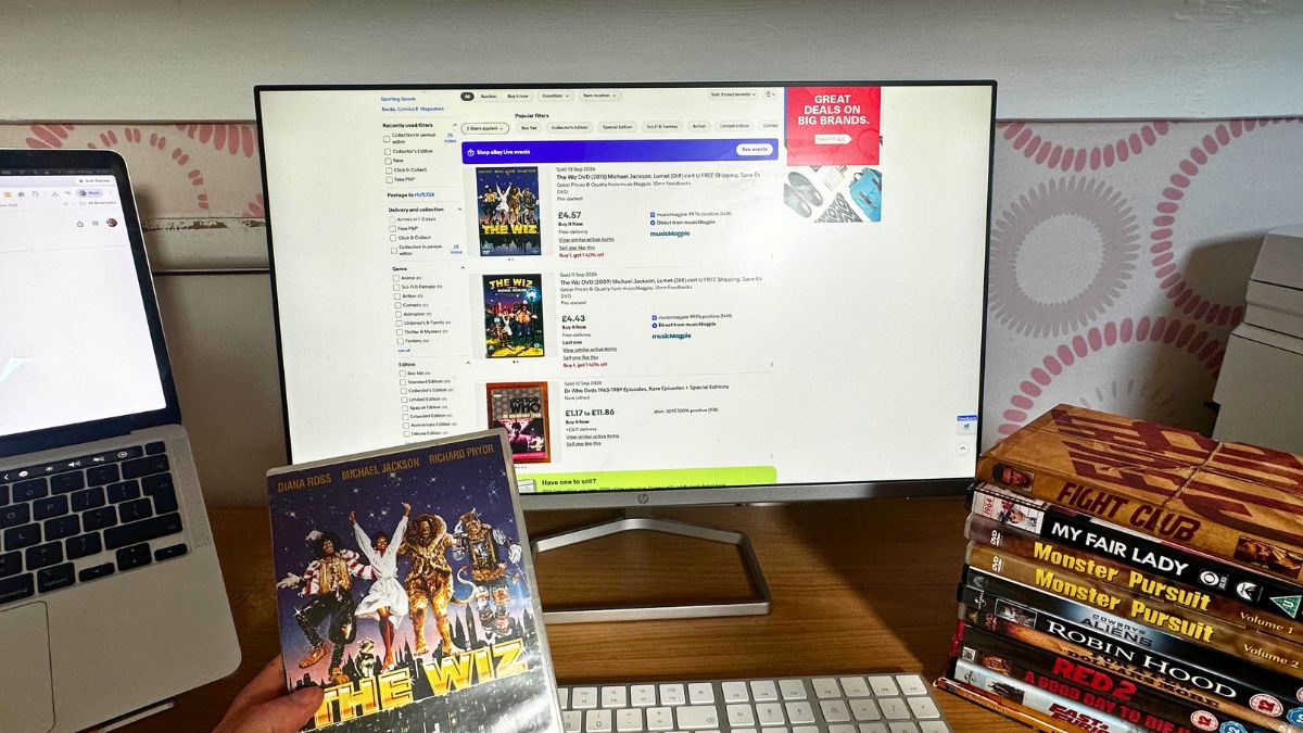 Researching DVDs and Blu-rays to resell for profit